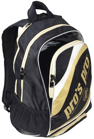 Rucsac tenis metalic auriu L119