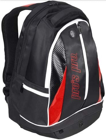 Rucsac tenis negru-rosu L108